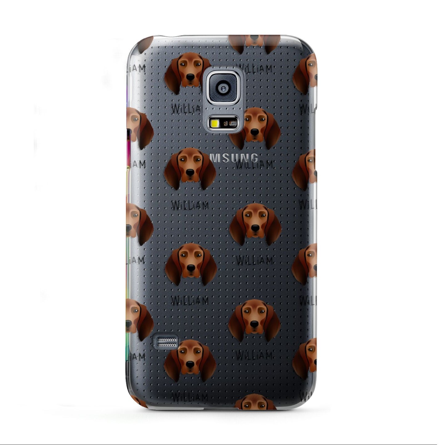 Redbone Coonhound Icon with Name Samsung Galaxy S5 Mini Case