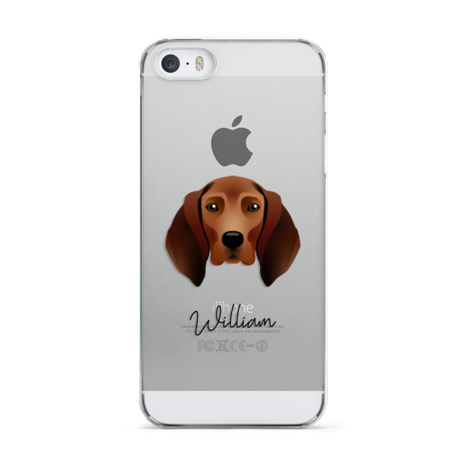 Redbone Coonhound Personalised Apple iPhone 5 Case