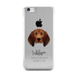 Redbone Coonhound Personalised Apple iPhone 5c Case