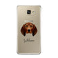 Redbone Coonhound Personalised Samsung Galaxy A9 2016 Case on gold phone