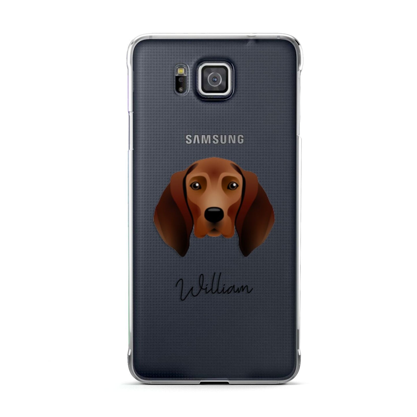 Redbone Coonhound Personalised Samsung Galaxy Alpha Case