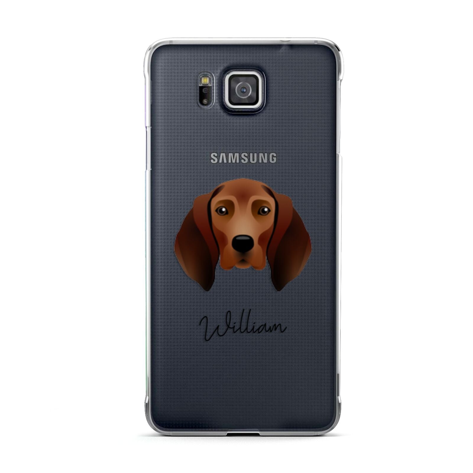 Redbone Coonhound Personalised Samsung Galaxy Alpha Case