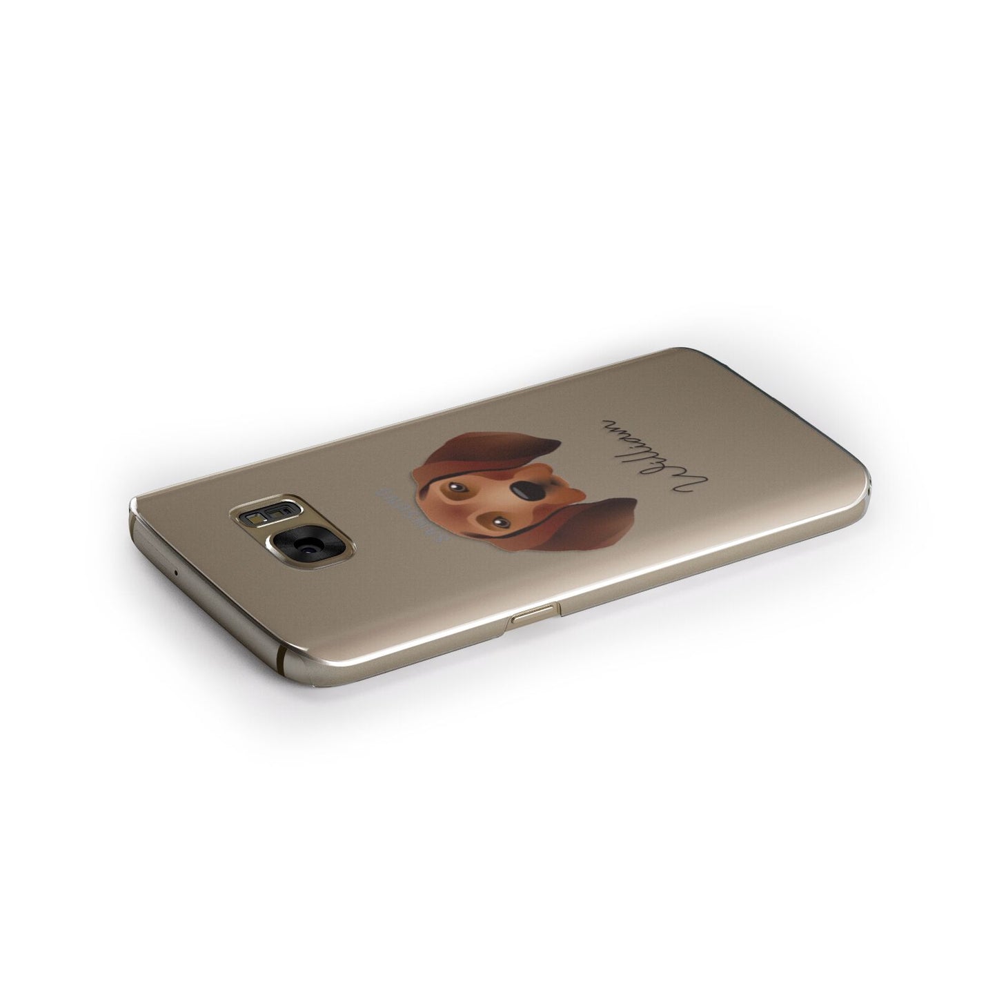 Redbone Coonhound Personalised Samsung Galaxy Case Side Close Up