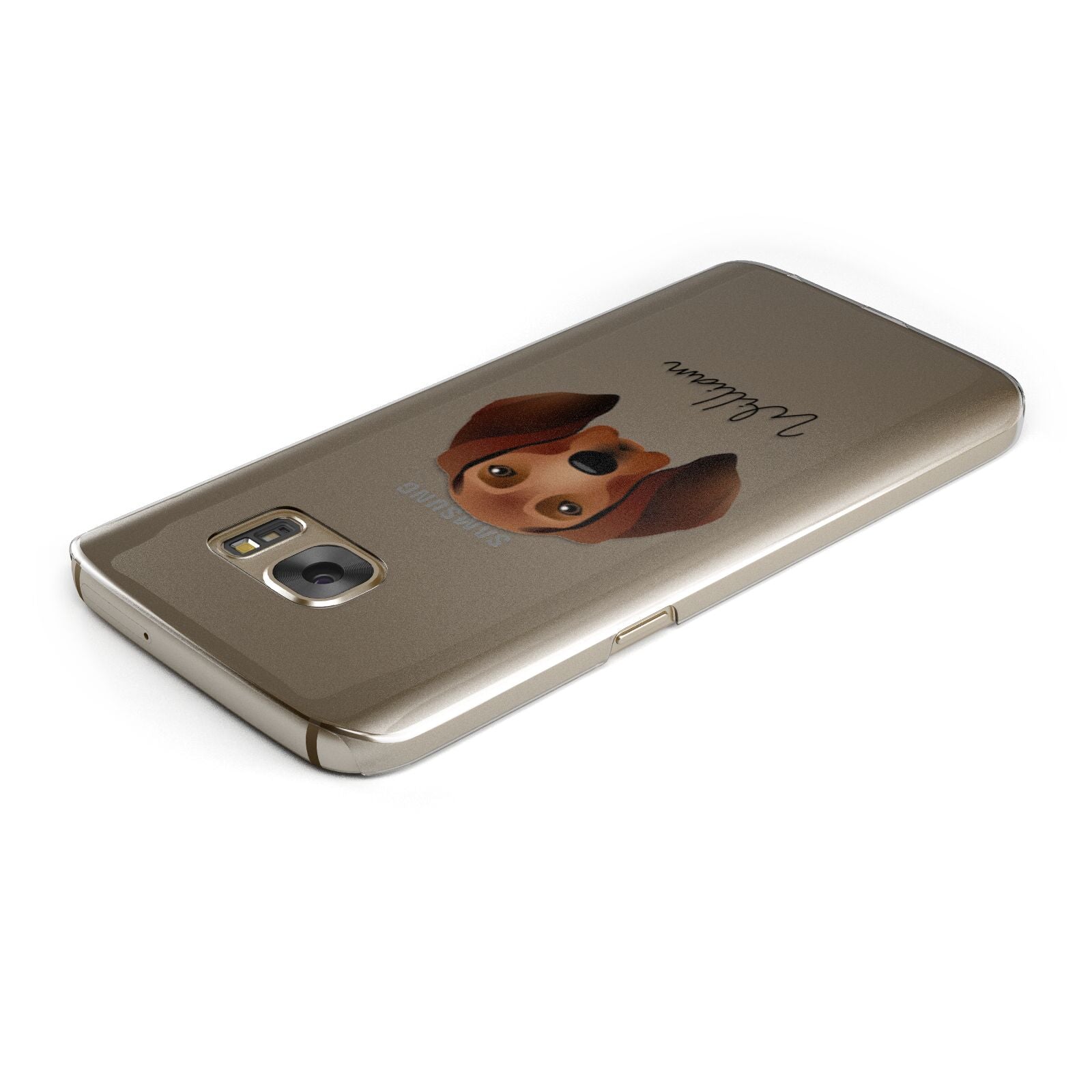 Redbone Coonhound Personalised Samsung Galaxy Case Top Cutout
