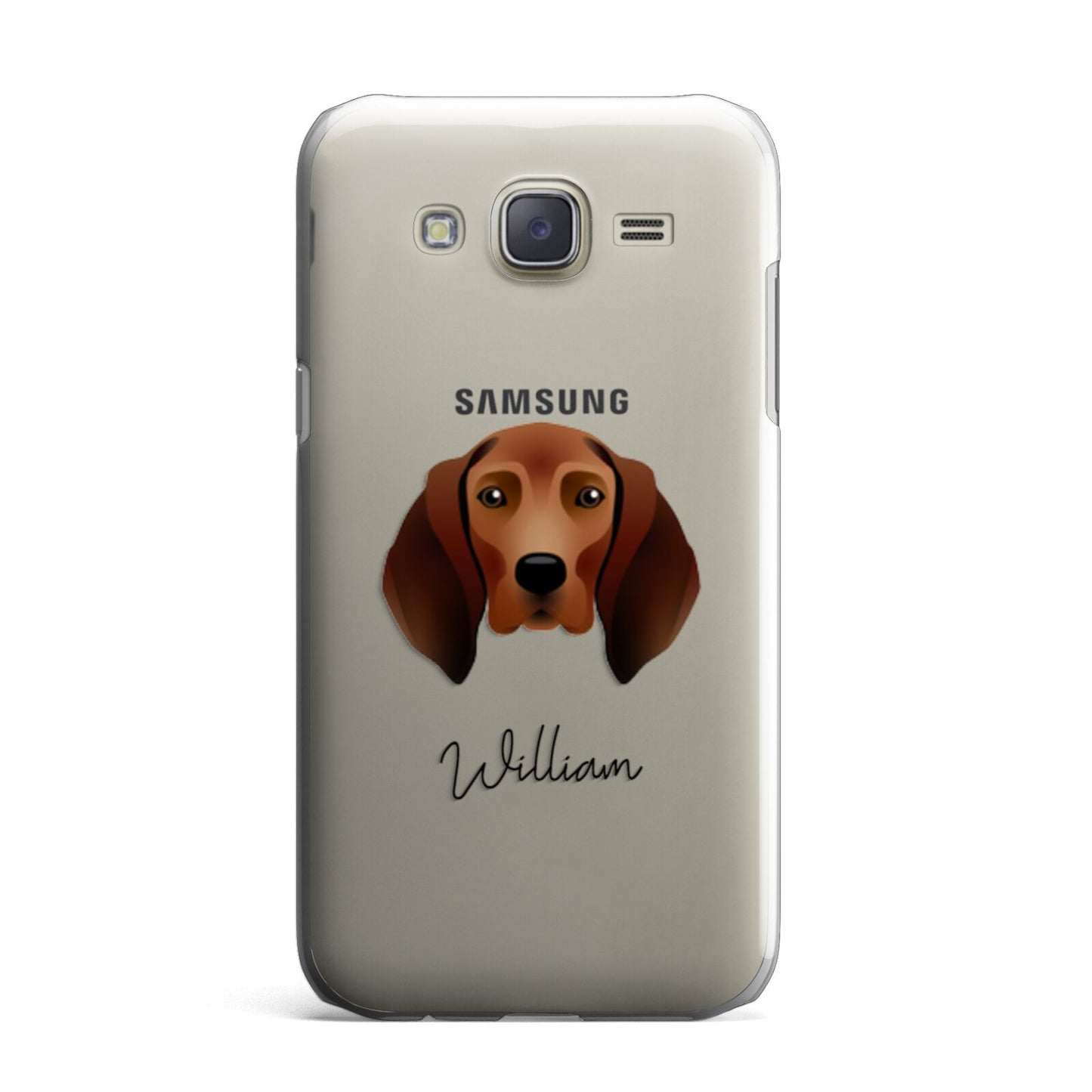 Redbone Coonhound Personalised Samsung Galaxy J7 Case