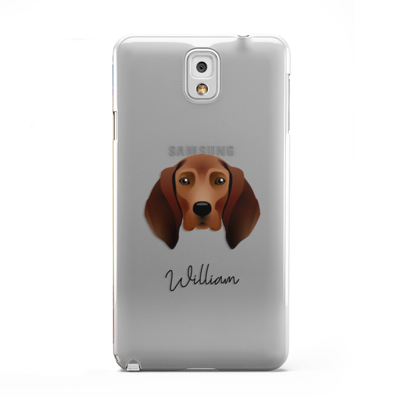 Redbone Coonhound Personalised Samsung Galaxy Note 3 Case
