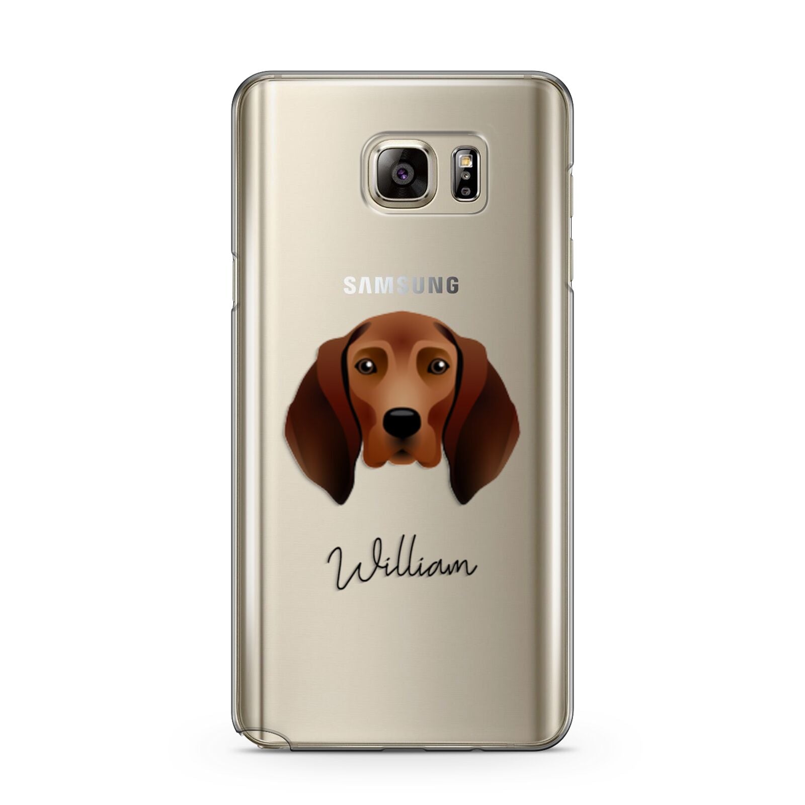 Redbone Coonhound Personalised Samsung Galaxy Note 5 Case