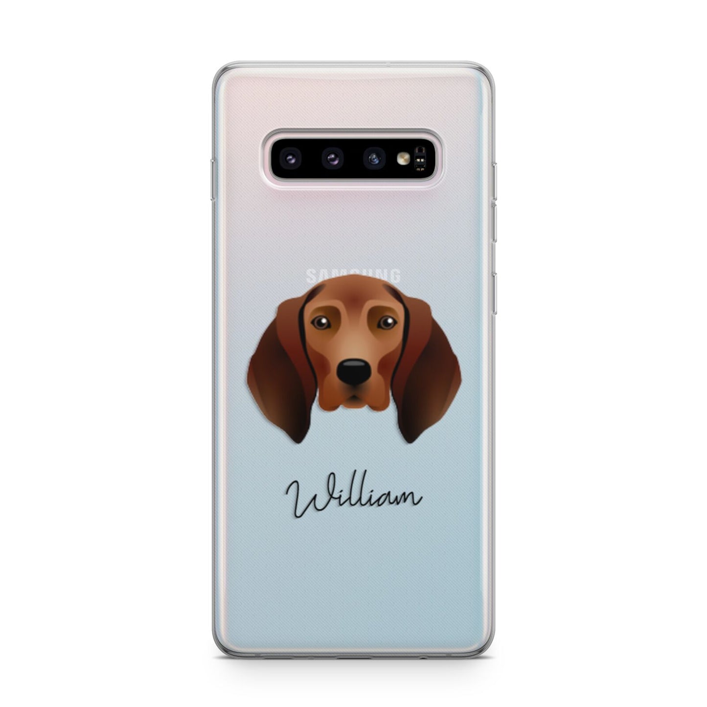 Redbone Coonhound Personalised Samsung Galaxy S10 Plus Case