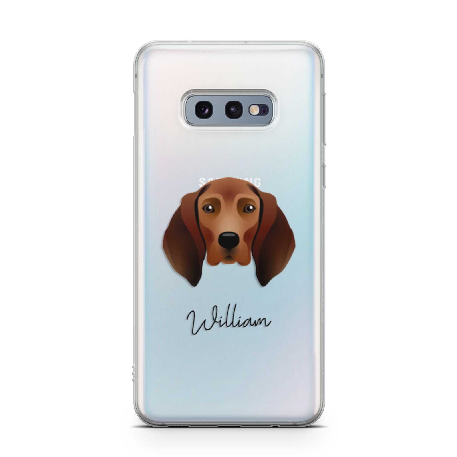 Redbone Coonhound Personalised Samsung Galaxy S10E Case