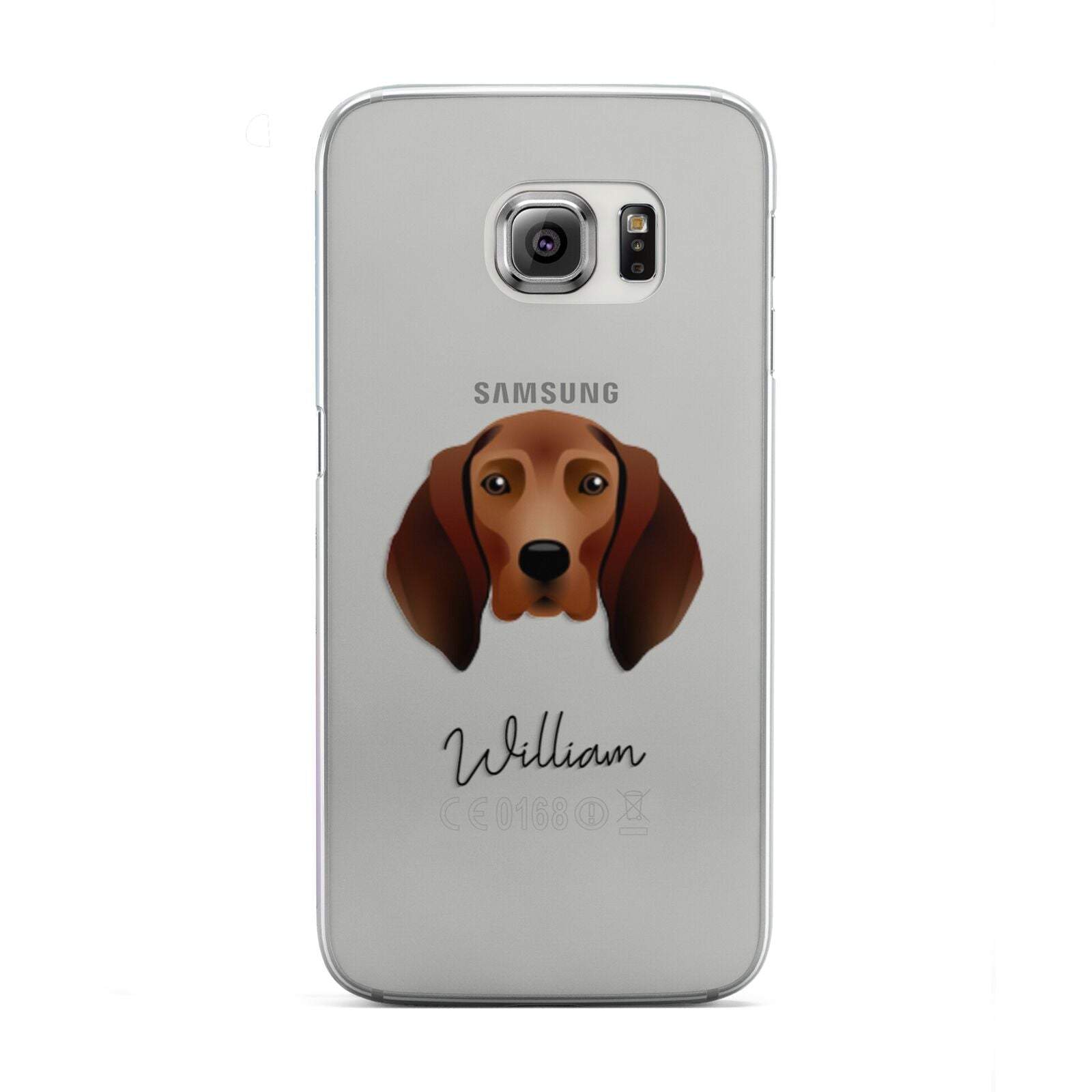 Redbone Coonhound Personalised Samsung Galaxy S6 Edge Case