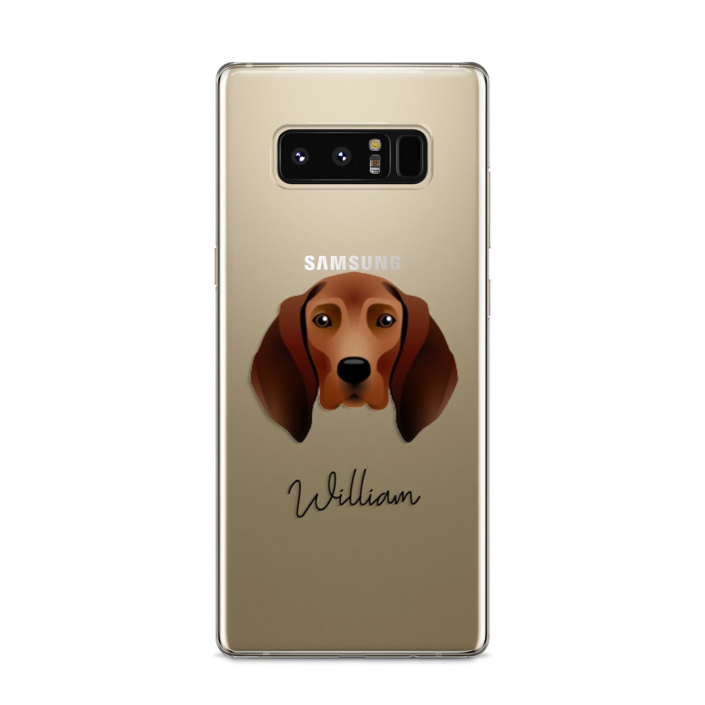 Redbone Coonhound Personalised Samsung Galaxy S8 Case