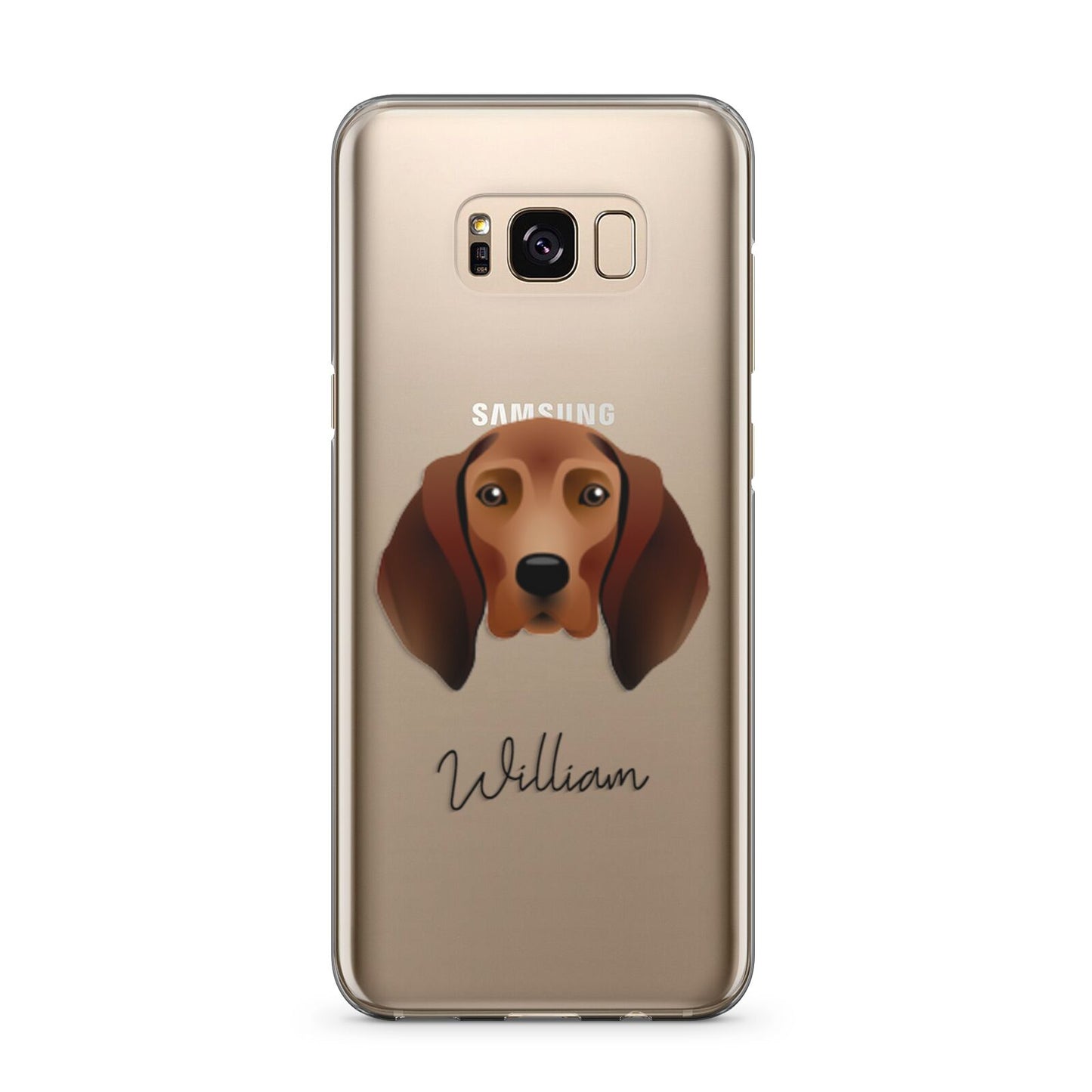 Redbone Coonhound Personalised Samsung Galaxy S8 Plus Case