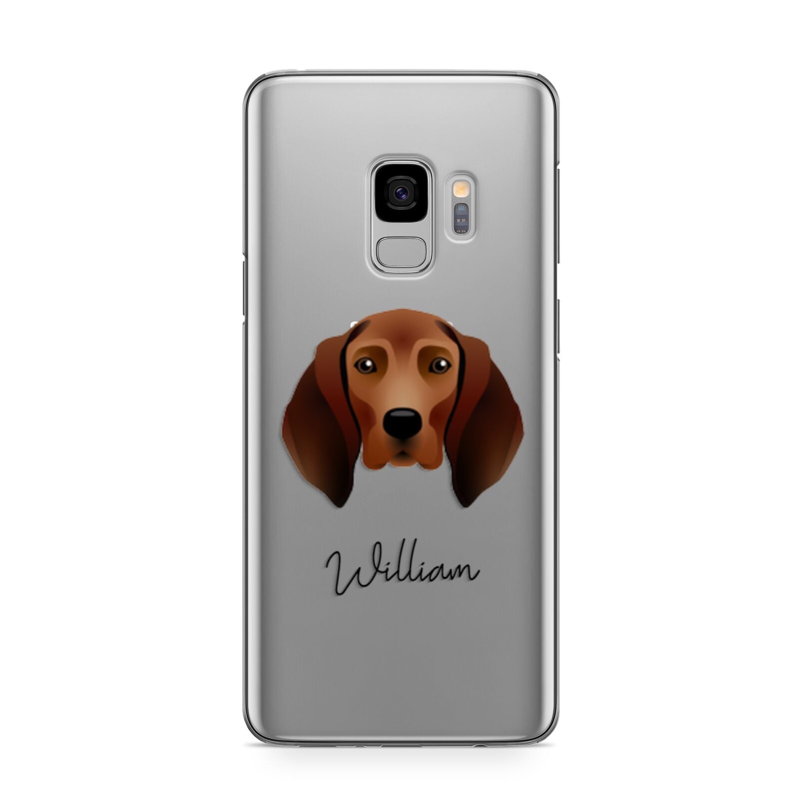 Redbone Coonhound Personalised Samsung Galaxy S9 Case