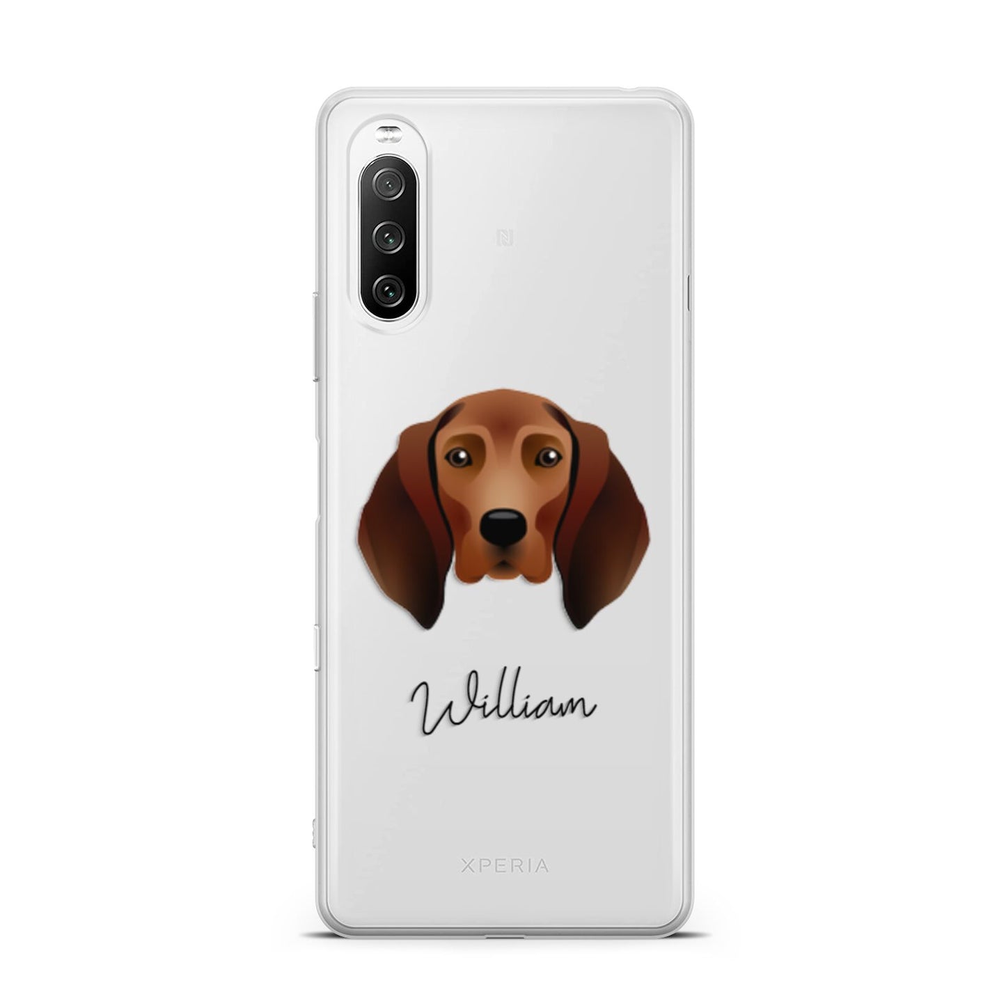 Redbone Coonhound Personalised Sony Xperia 10 III Case