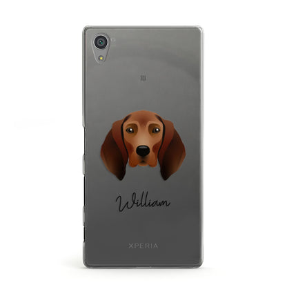 Redbone Coonhound Personalised Sony Xperia Case