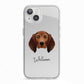 Redbone Coonhound Personalised iPhone 13 TPU Impact Case with White Edges