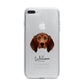 Redbone Coonhound Personalised iPhone 7 Plus Bumper Case on Silver iPhone