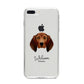 Redbone Coonhound Personalised iPhone 8 Plus Bumper Case on Silver iPhone