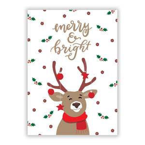 Reindeer Christmas Greetings Card