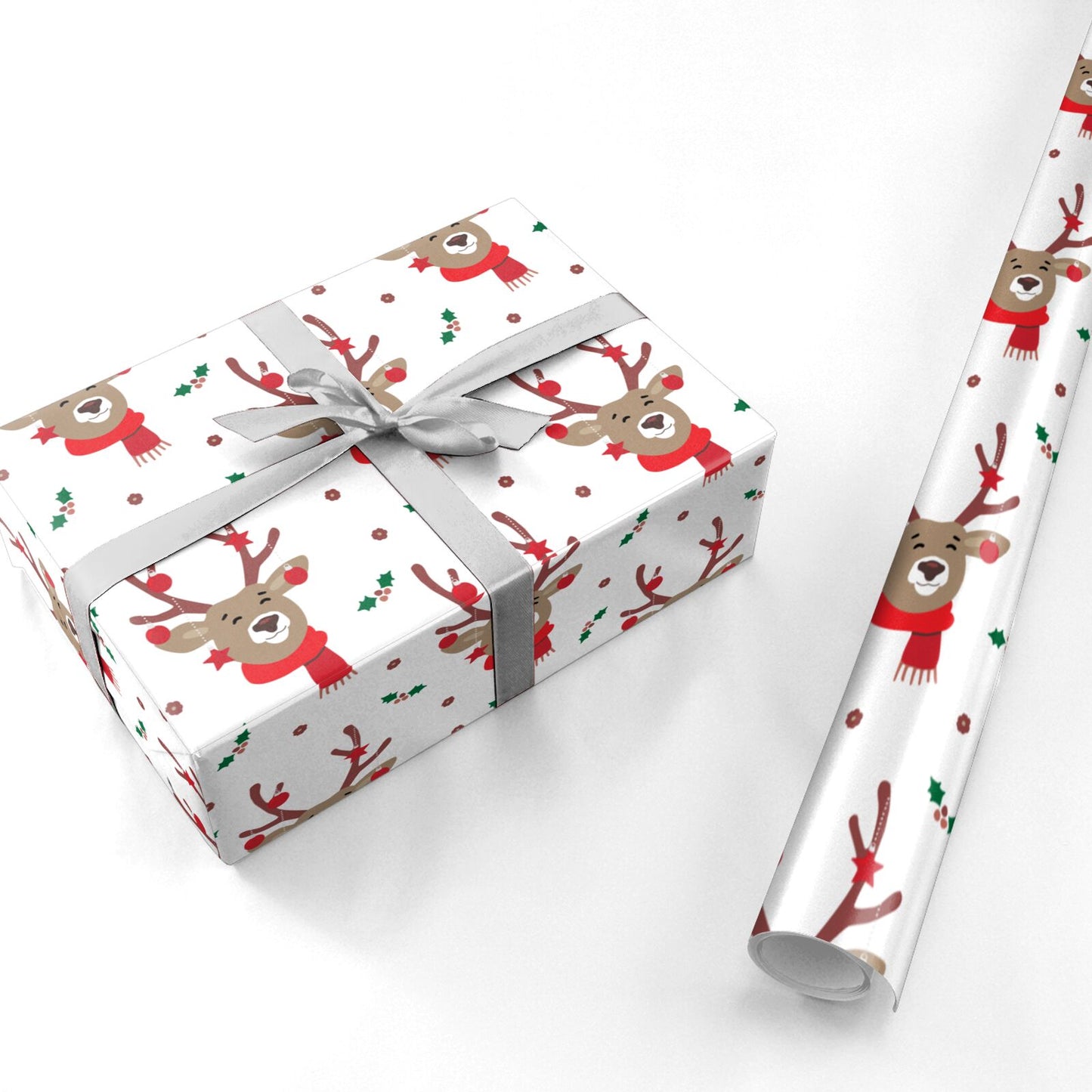 Reindeer Christmas Personalised Wrapping Paper
