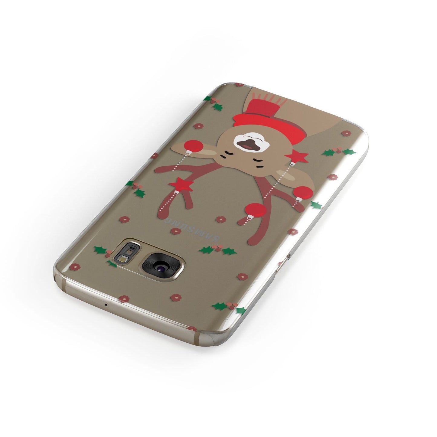 Reindeer Christmas Samsung Galaxy Case Front Close Up