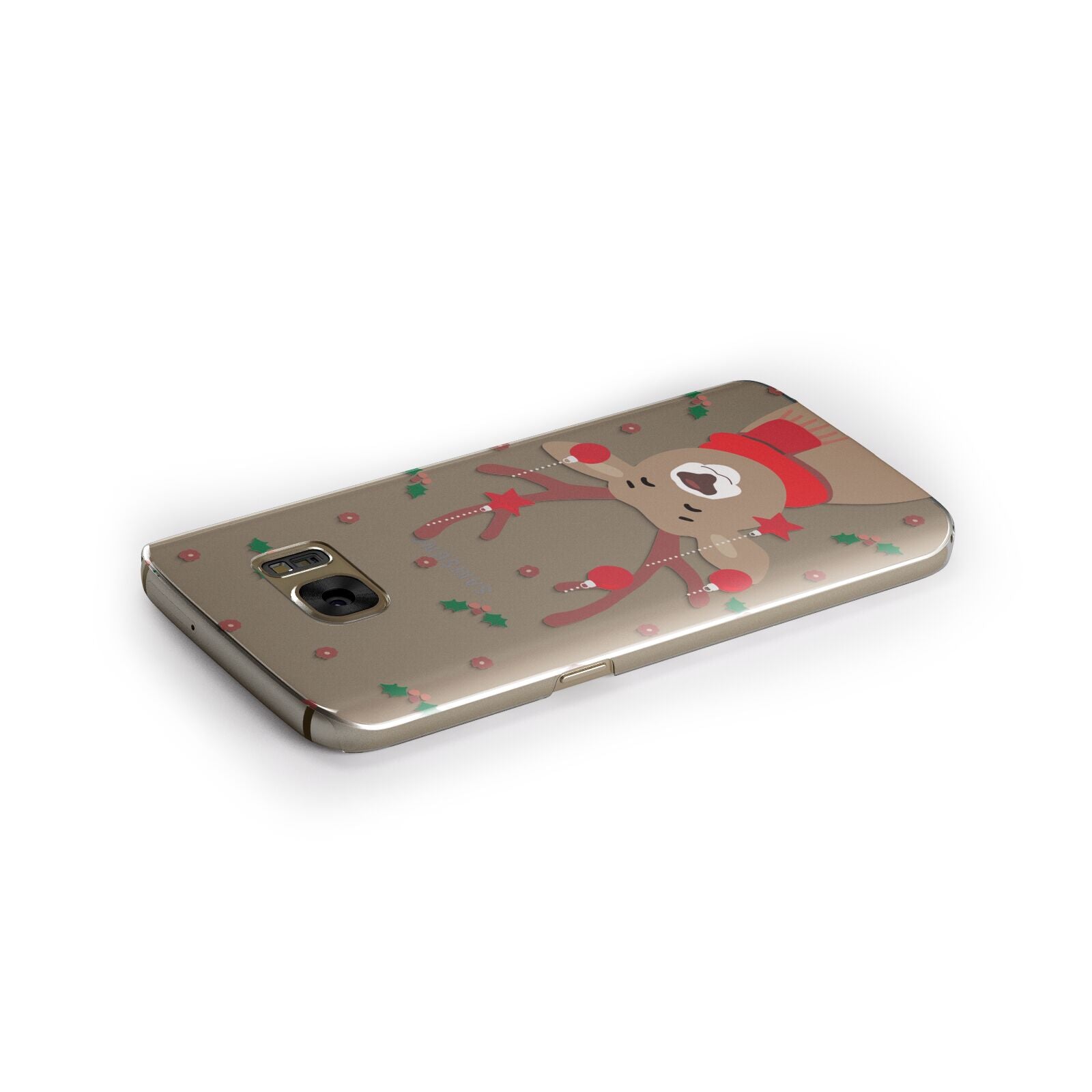 Reindeer Christmas Samsung Galaxy Case Side Close Up