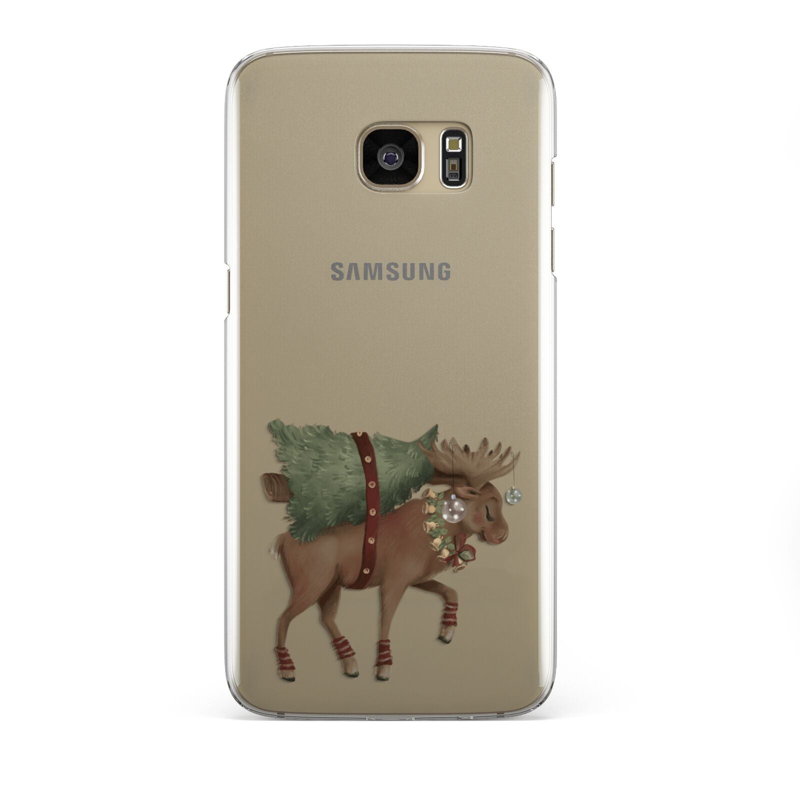 Reindeer Christmas Tree Samsung Galaxy S7 Edge Case