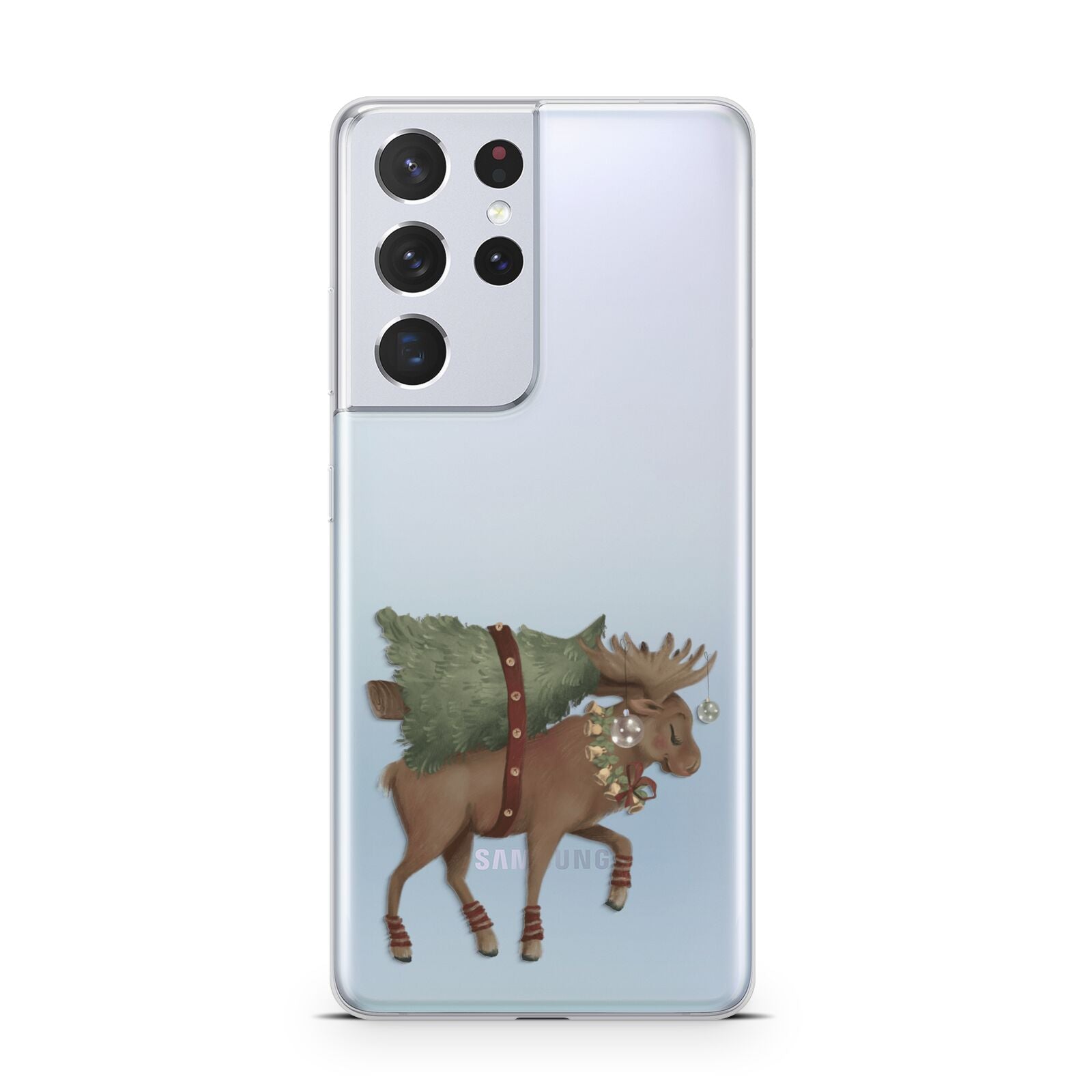 Reindeer Christmas Tree Samsung S21 Ultra Case