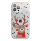 Reindeer Christmas iPhone 13 Pro Max TPU Impact Case with Pink Edges