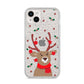 Reindeer Christmas iPhone 14 Plus Glitter Tough Case Starlight
