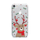 Reindeer Christmas iPhone 7 Bumper Case on Silver iPhone
