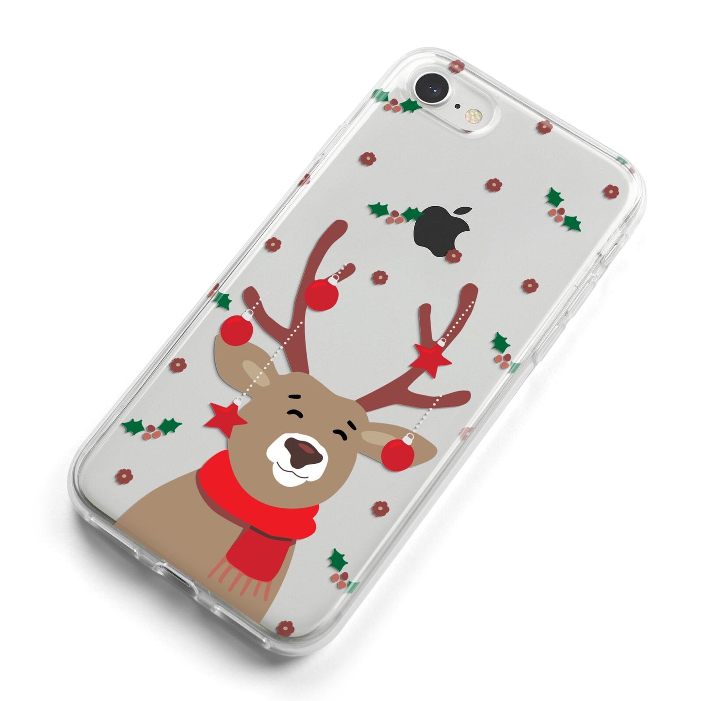 Reindeer Christmas iPhone 8 Bumper Case on Silver iPhone Alternative Image