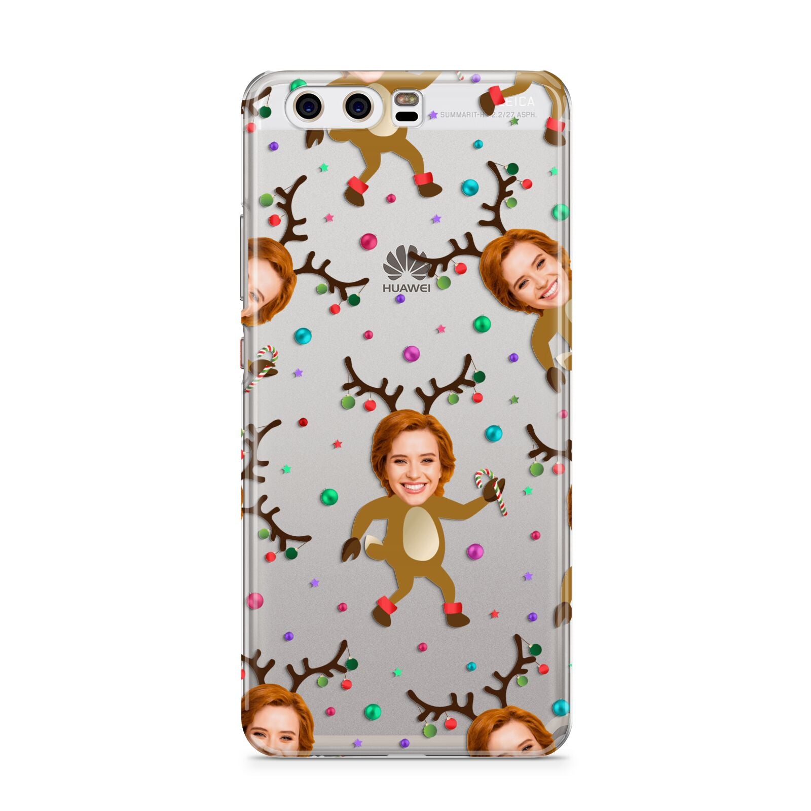 Reindeer Photo Face Huawei P10 Phone Case