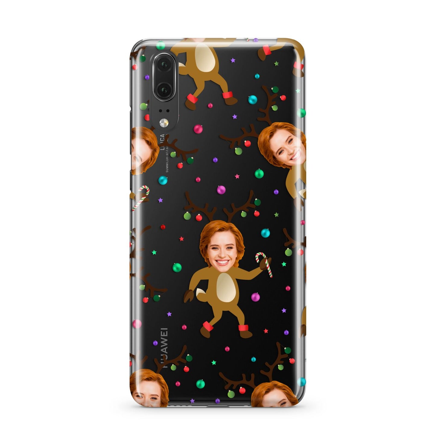 Reindeer Photo Face Huawei P20 Phone Case