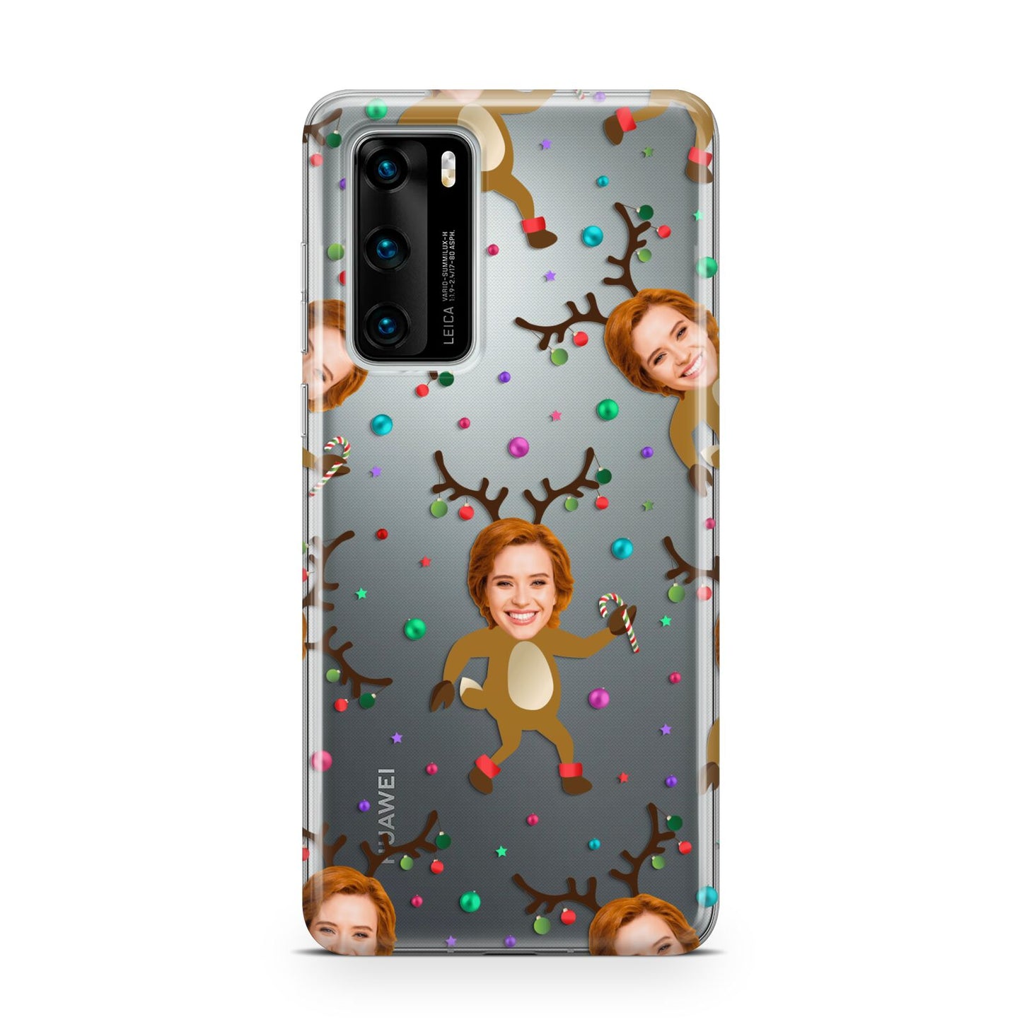 Reindeer Photo Face Huawei P40 Phone Case