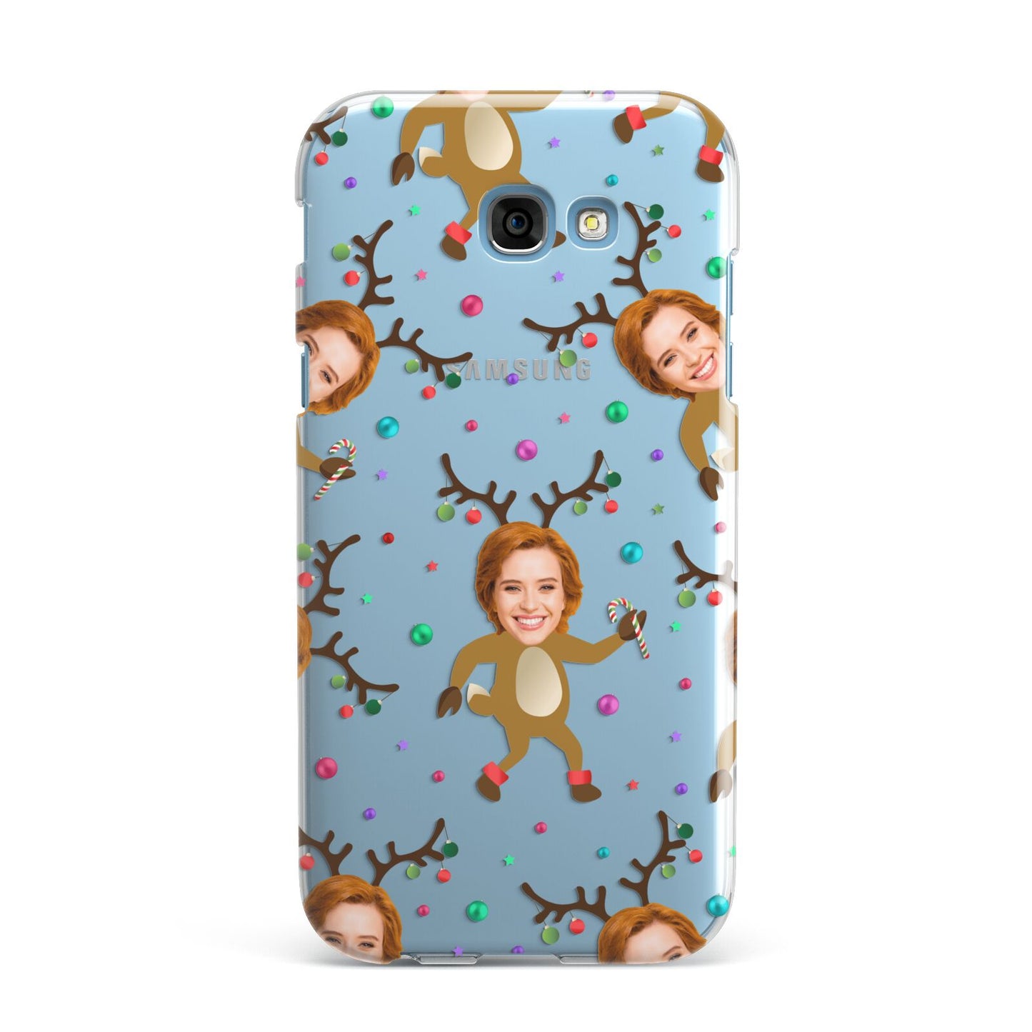 Reindeer Photo Face Samsung Galaxy A7 2017 Case