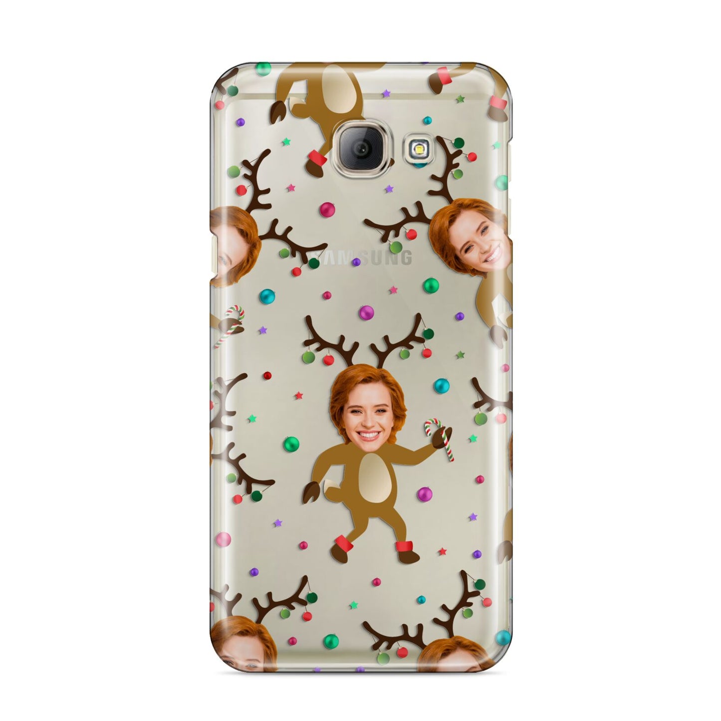 Reindeer Photo Face Samsung Galaxy A8 2016 Case