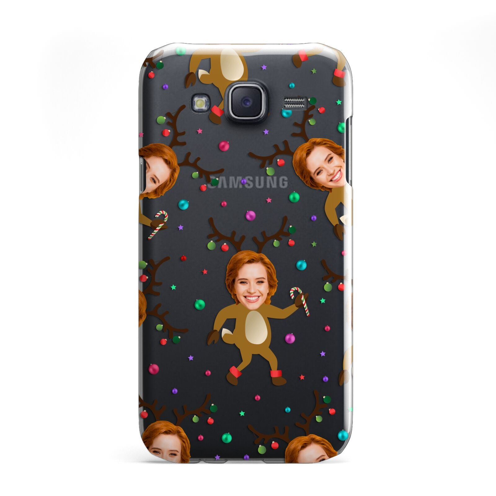 Reindeer Photo Face Samsung Galaxy J5 Case