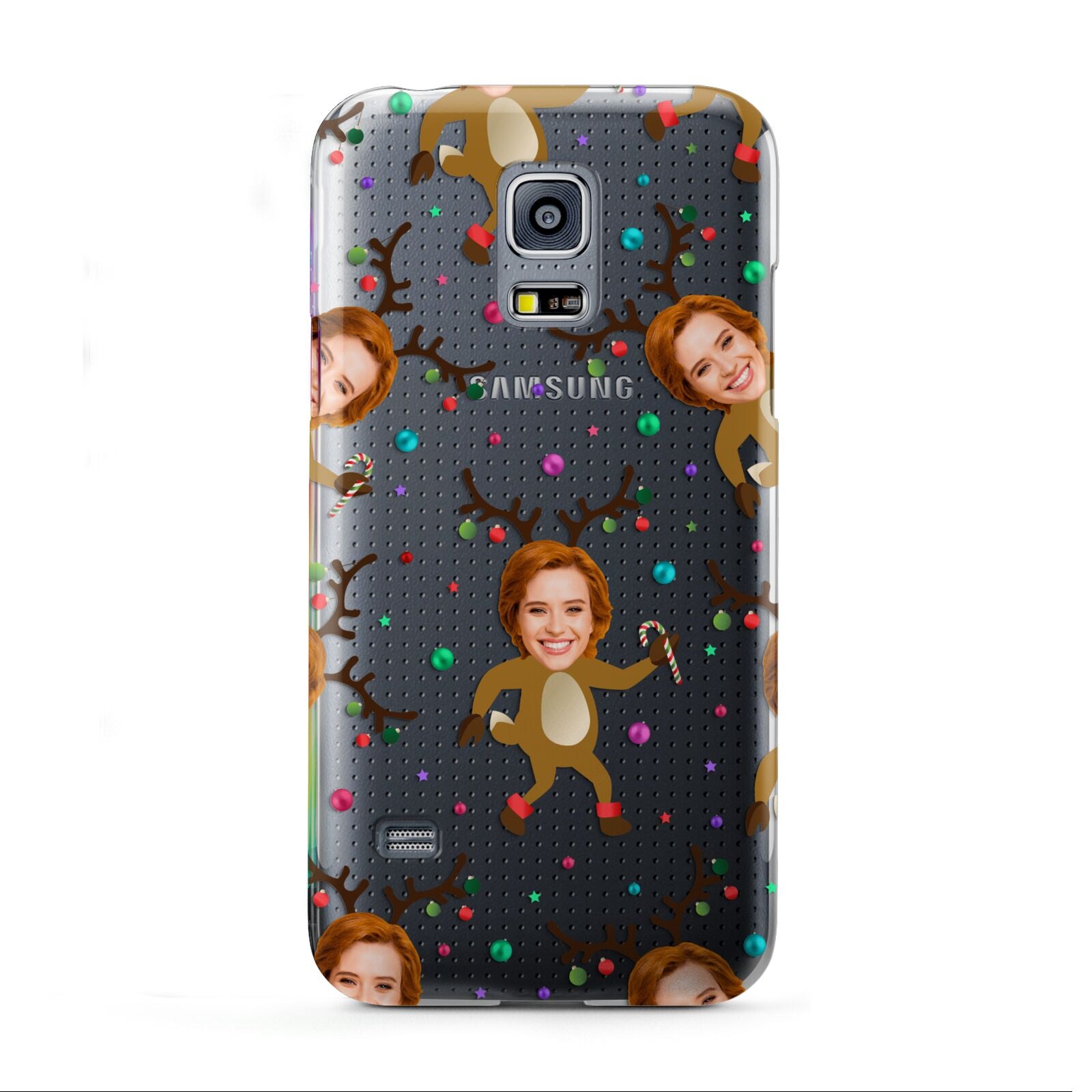 Reindeer Photo Face Samsung Galaxy S5 Mini Case