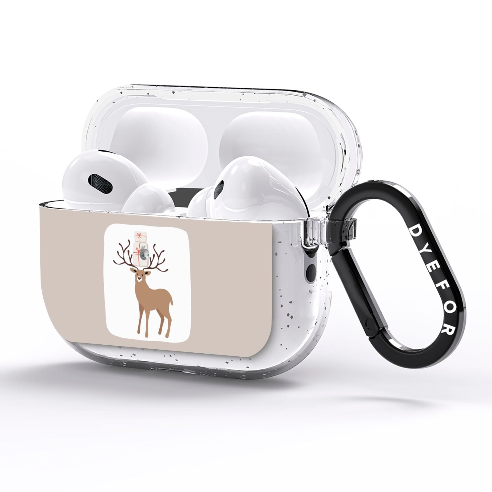 Reindeer Presents AirPods Pro Glitter Case Side Image