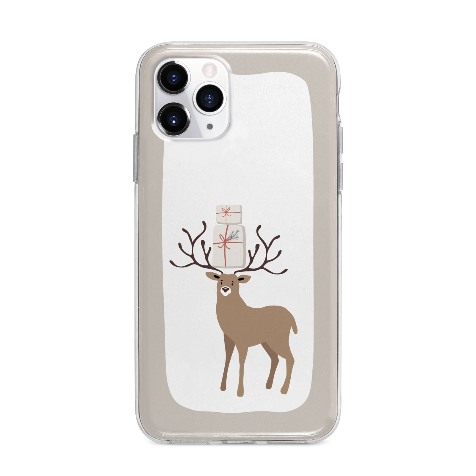 Reindeer Presents Apple iPhone 11 Pro Max in Silver with Bumper Case