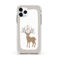 Reindeer Presents Apple iPhone 11 Pro in Silver with White Impact Case