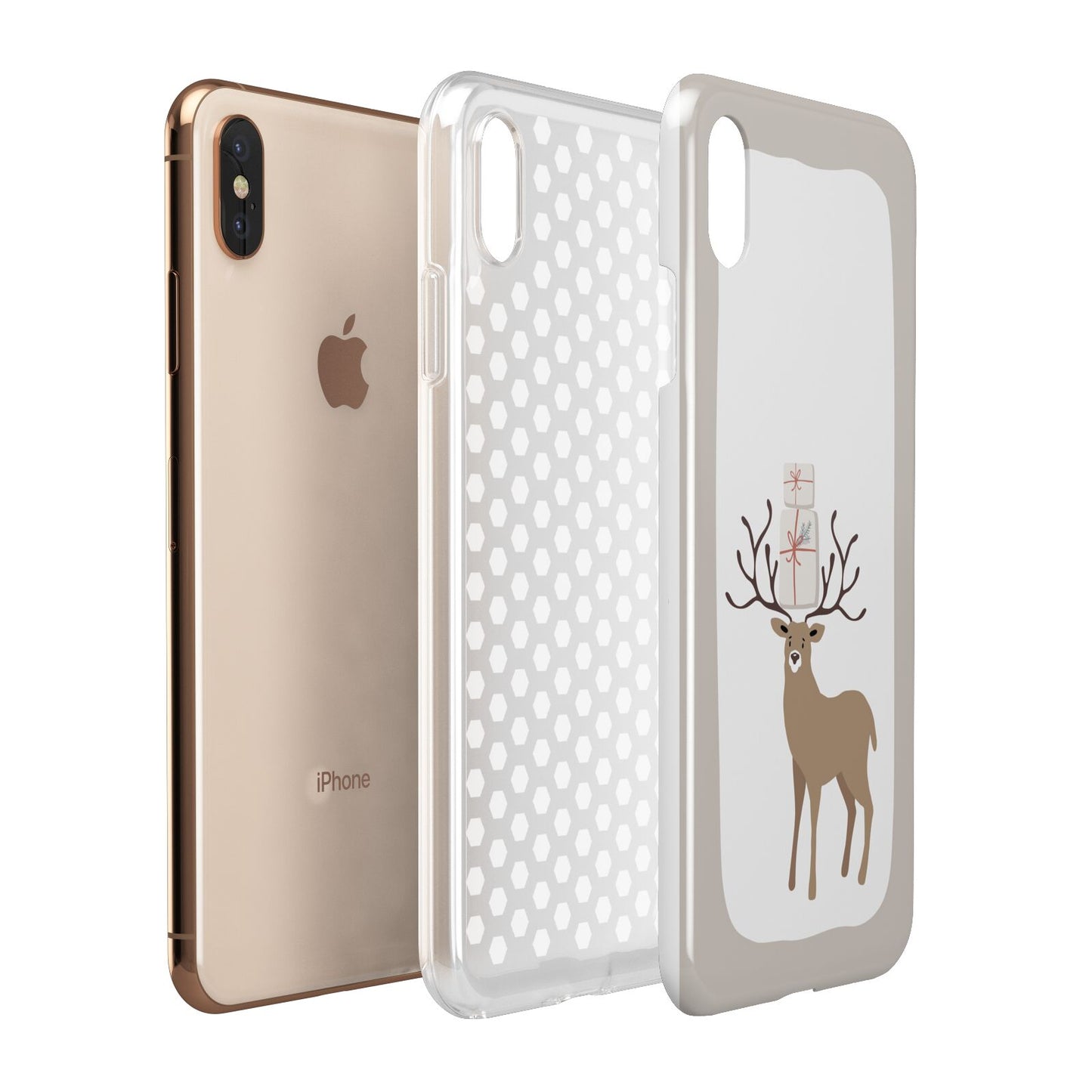 Reindeer Presents Apple iPhone Xs Max 3D Tough Case Expanded View