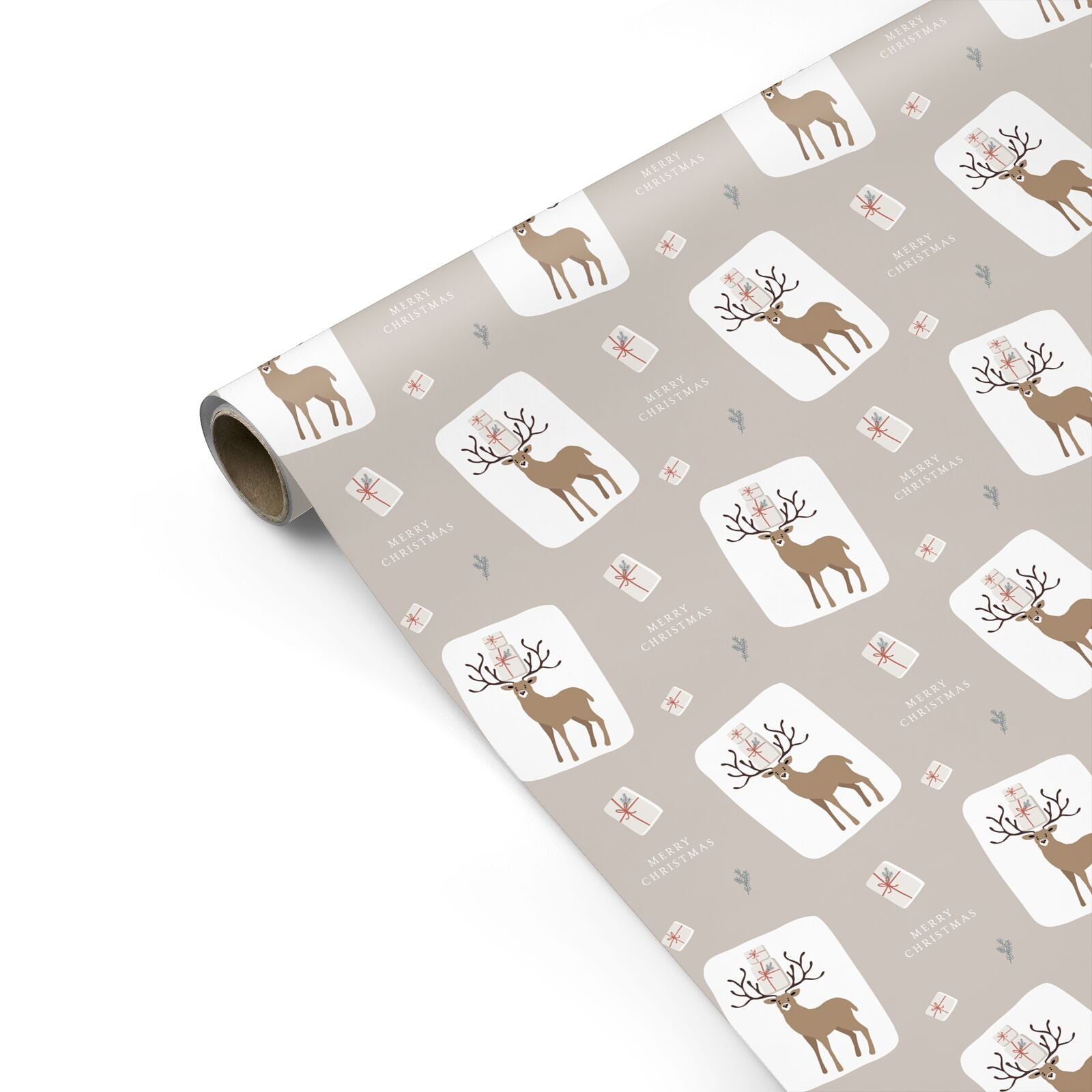 Reindeer Presents Personalised Gift Wrap