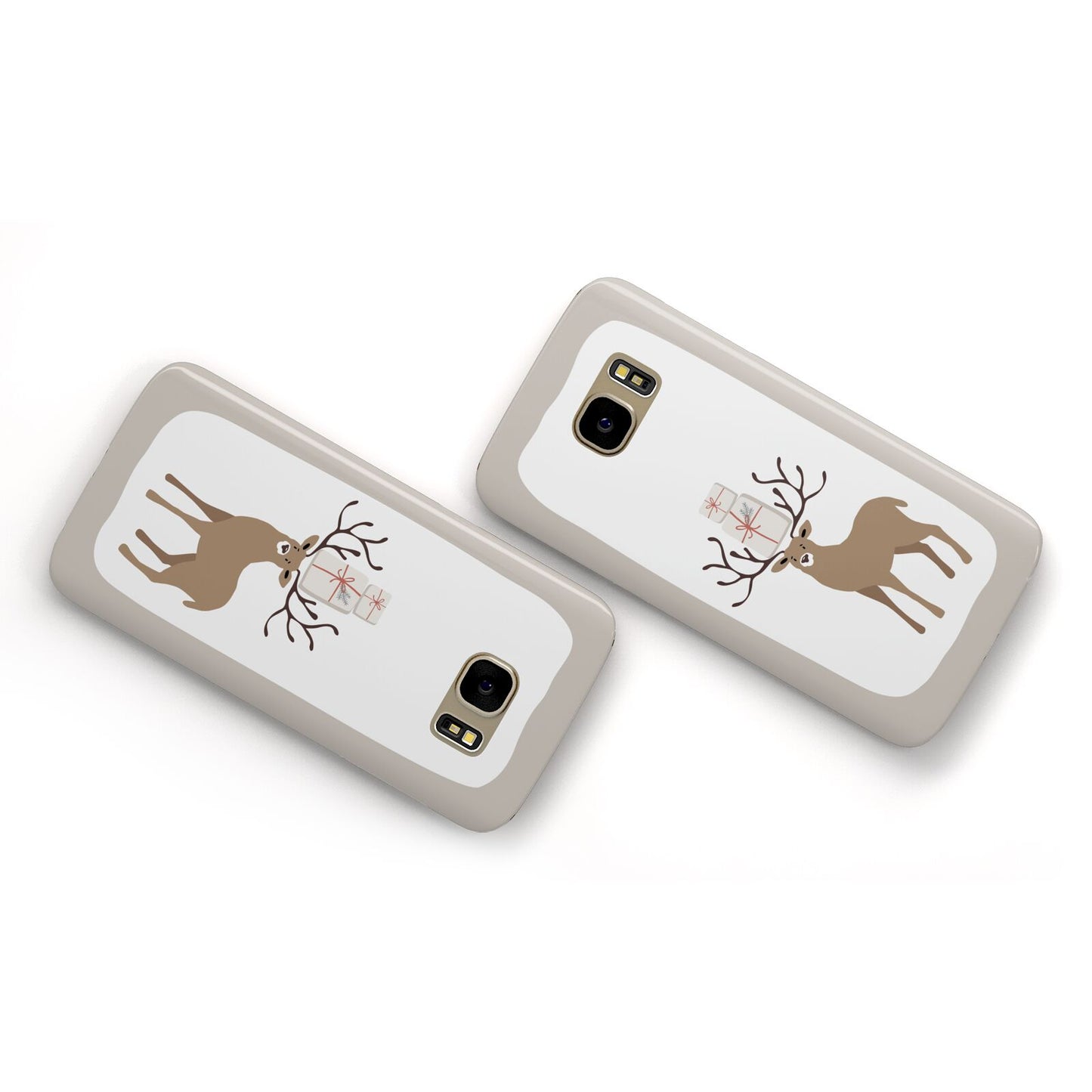 Reindeer Presents Samsung Galaxy Case Flat Overview