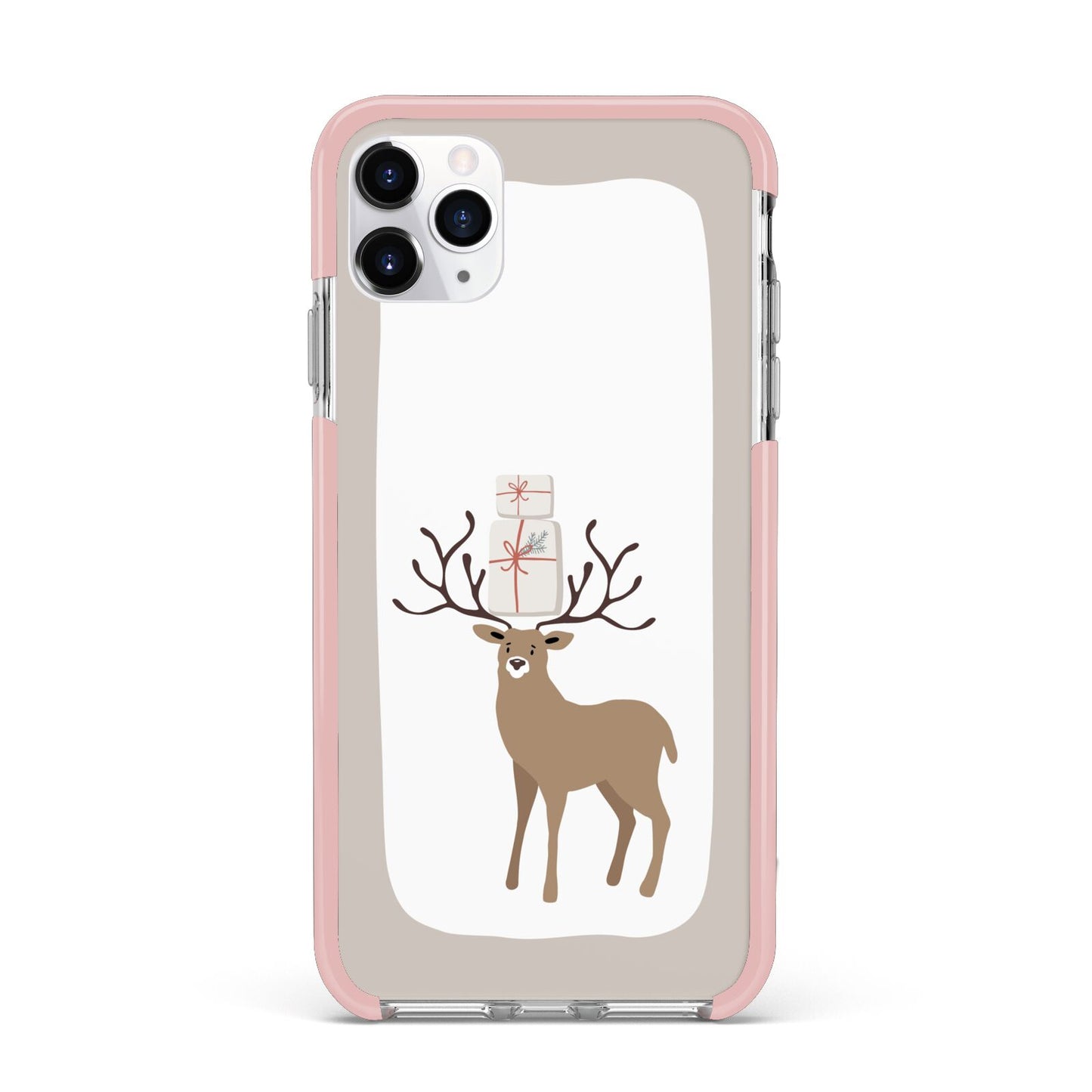 Reindeer Presents iPhone 11 Pro Max Impact Pink Edge Case