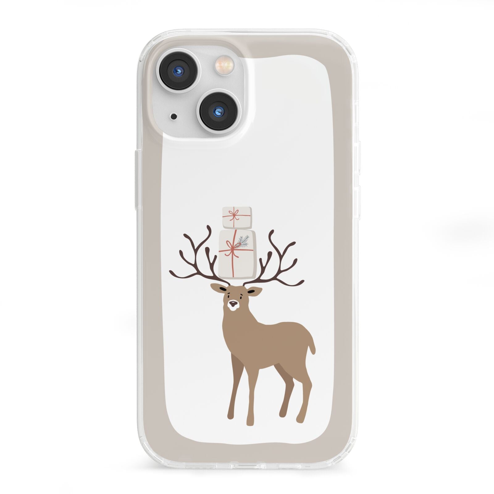 Reindeer Presents iPhone 13 Mini Clear Bumper Case