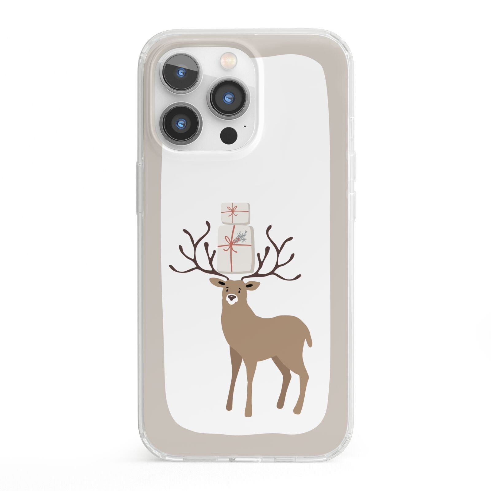 Reindeer Presents iPhone 13 Pro Clear Bumper Case