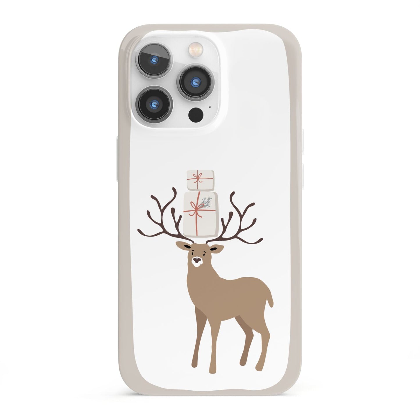 Reindeer Presents iPhone 13 Pro Full Wrap 3D Snap Case