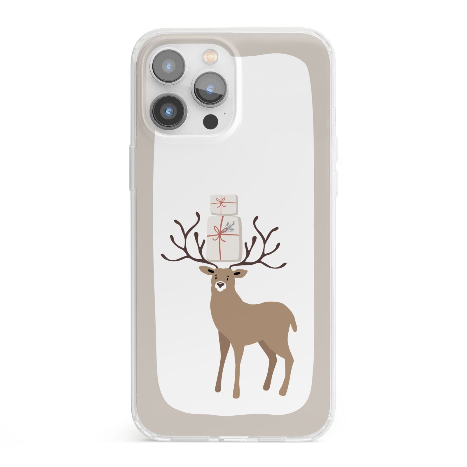 Reindeer Presents iPhone 13 Pro Max Clear Bumper Case